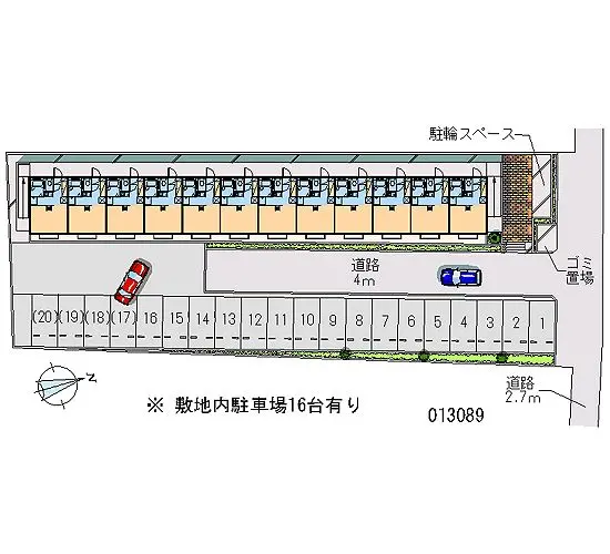 ★手数料０円★武蔵村山市中央２丁目　月極駐車場（LP）